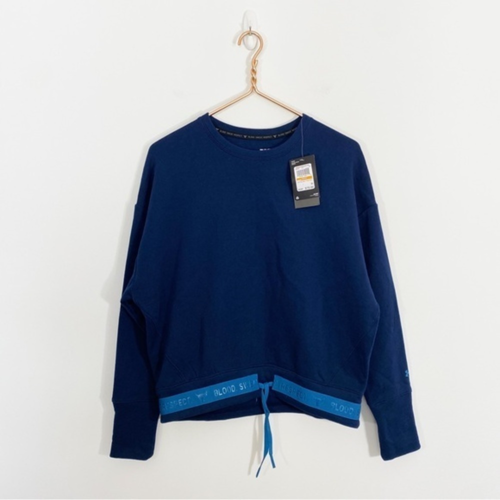 Under Armour NWT Small‎ Project Rock Blue Crewneck Pullover Sweatshirt
